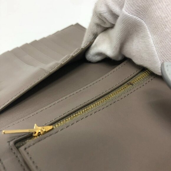 CELINE 10B643BRU Bicolor Medium Strap Compact Wallet Folded wallet - Picture 8 of 14